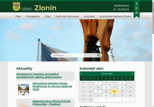 Zobrazit webové stránky Obecní úřad Zlonín