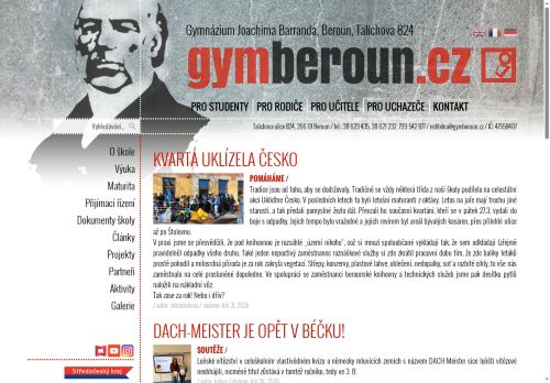 Zobrazit webové stránky Gymnázium Joachima Barranda