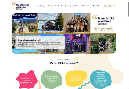 Zobrazit webové stránky Manažerská akademie