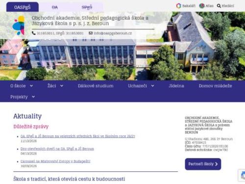 Obchodní akademie, Střední pedagogická škola a Jazyková škola