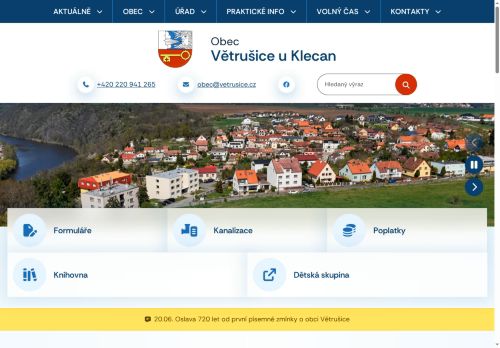 Zobrazit webové stránky Obecní úřad Větrušice