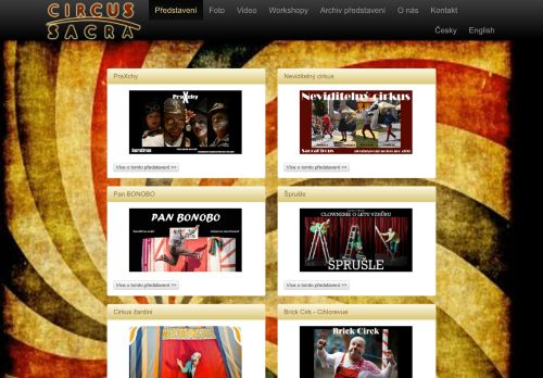 Zobrazit webové stránky Sacra Circus