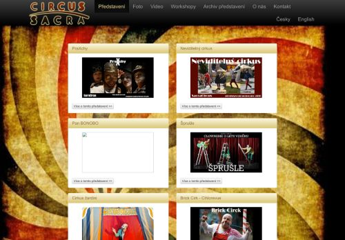 Zobrazit webové stránky Sacra Circus