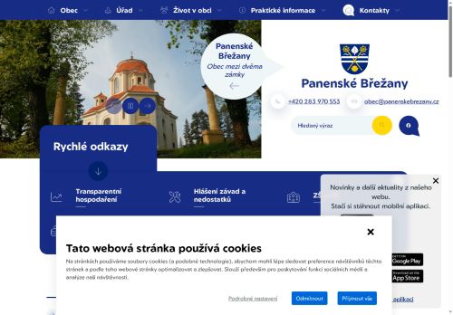 Zobrazit webové stránky Obecní úřad Panenské Břežany
