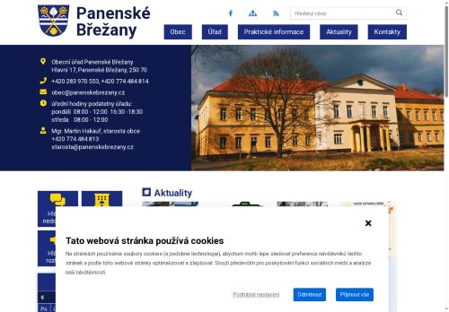 Zobrazit webové stránky Obecní úřad Panenské Břežany
