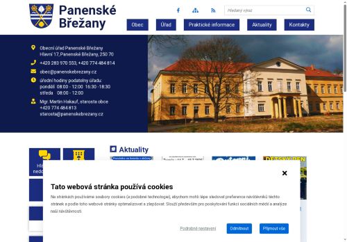 Zobrazit webové stránky Obecní úřad Panenské Břežany