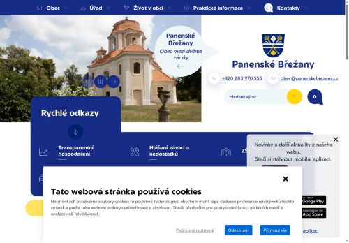 Zobrazit webové stránky Obecní úřad Panenské Břežany