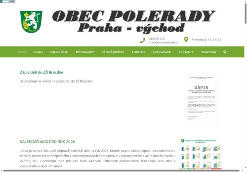 Zobrazit webové stránky Obecní úřad Polerady