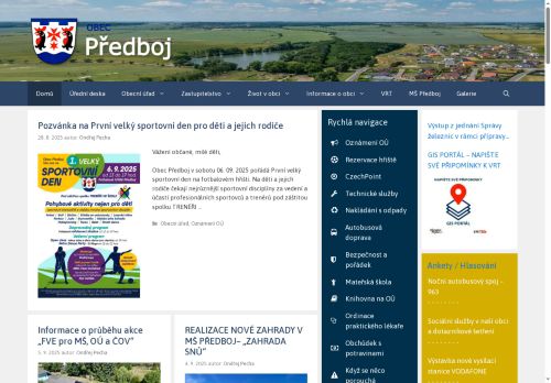 Zobrazit webové stránky Obecní úřad Předboj