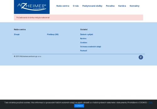 Zobrazit webové stránky Alzheimer Centrum