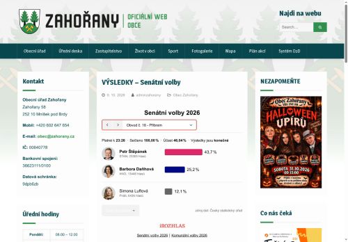 Zobrazit webové stránky Obecní úřad Zahořany