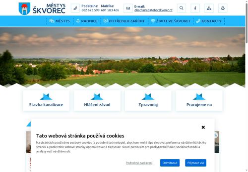 Zobrazit webové stránky Úřad městyse Škvorec
