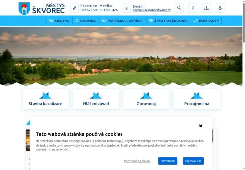 Zobrazit webové stránky Úřad městyse Škvorec
