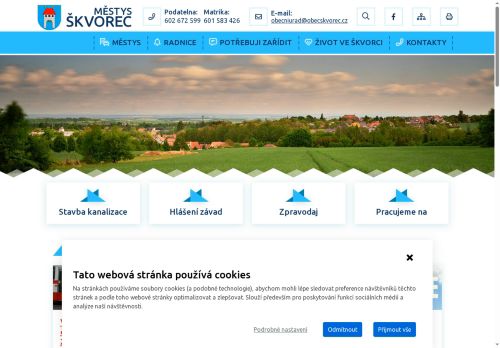 Zobrazit webové stránky Úřad městyse Škvorec