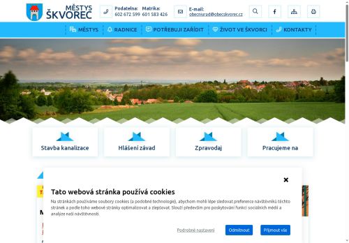 Zobrazit webové stránky Úřad městyse Škvorec