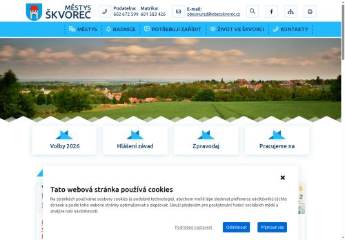 Zobrazit webové stránky Úřad městyse Škvorec