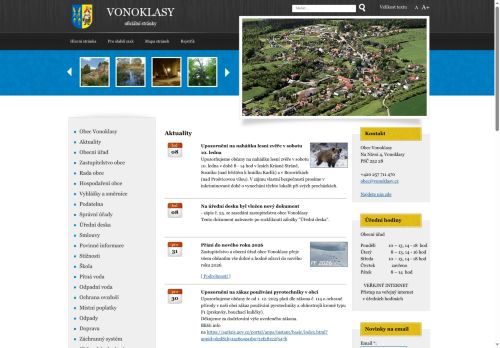 Zobrazit webové stránky Obecní úřad Vonoklasy