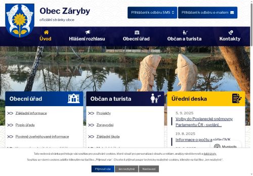 Zobrazit webové stránky Obecní úřad Záryby