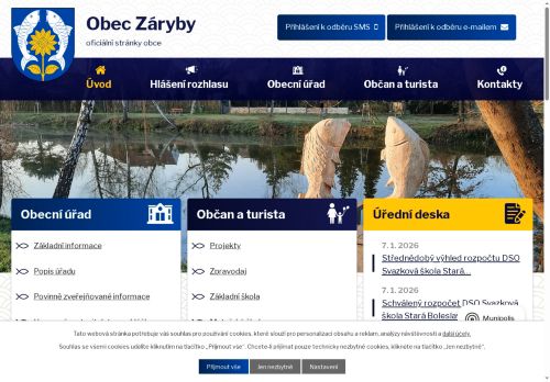 Zobrazit webové stránky Obecní úřad Záryby