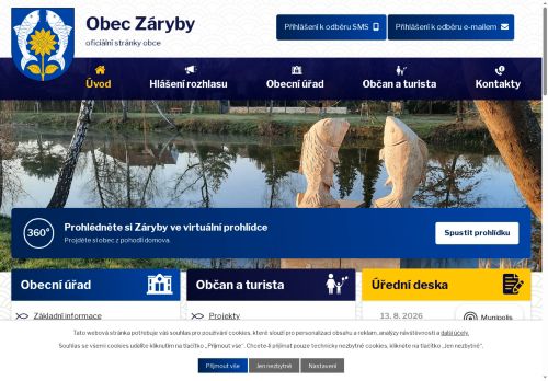 Zobrazit webové stránky Obecní úřad Záryby