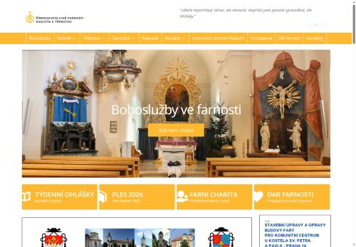 Zobrazit webové stránky Římskokatolická farnost Třebotov