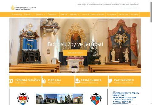 Zobrazit webové stránky Římskokatolická farnost Třebotov