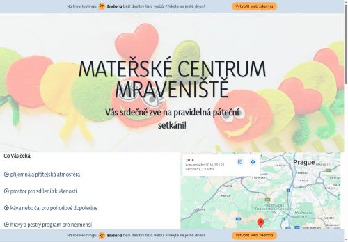 Zobrazit webové stránky Mateřské centrum Mraveniště Černošice