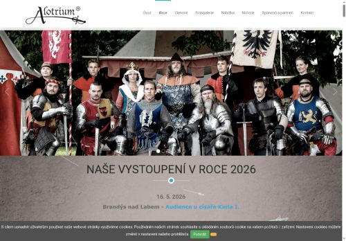 Zobrazit webové stránky Alotrium - skupina historického šermu
