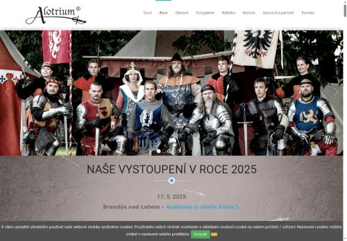 Zobrazit webové stránky Alotrium - skupina historického šermu