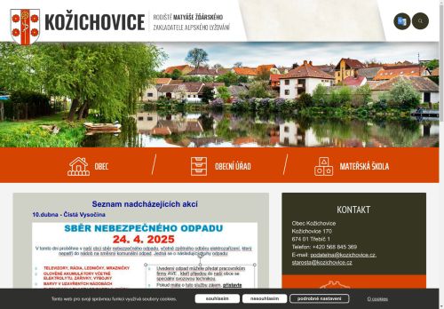 Zobrazit webové stránky Obecní úřad Kožichovice