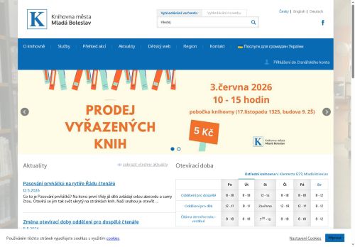 Zobrazit webové stránky Knihovna města Mladá Boleslav