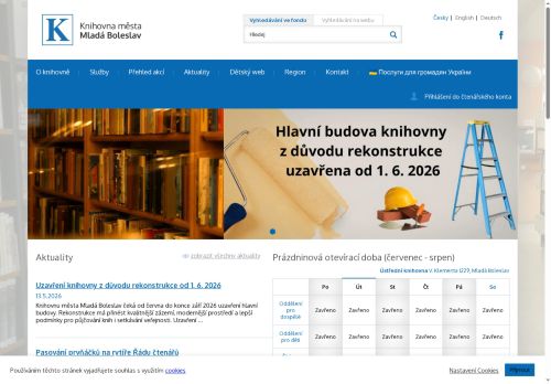 Zobrazit webové stránky Knihovna města Mladá Boleslav