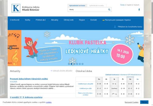Zobrazit webové stránky Knihovna města Mladá Boleslav