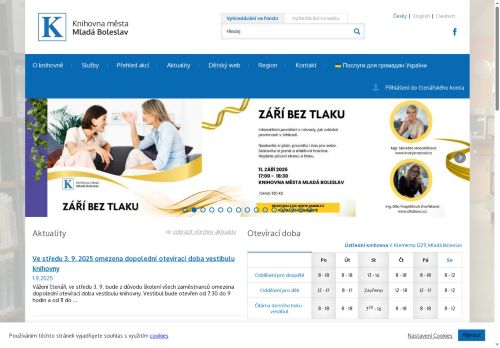 Zobrazit webové stránky Knihovna města Mladá Boleslav