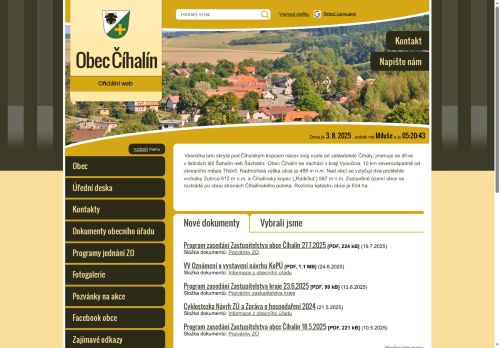 Zobrazit webové stránky Obecní úřad Číhalín
