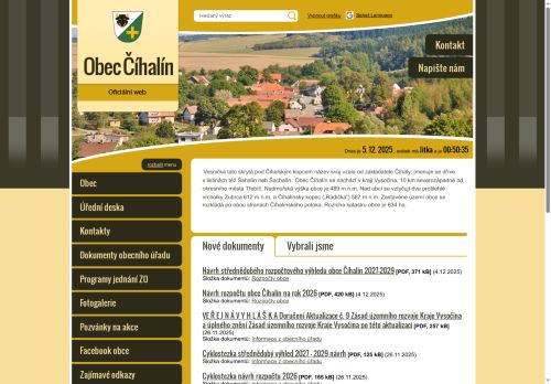 Zobrazit webové stránky Obecní úřad Číhalín