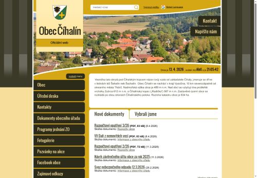 Zobrazit webové stránky Obecní úřad Číhalín