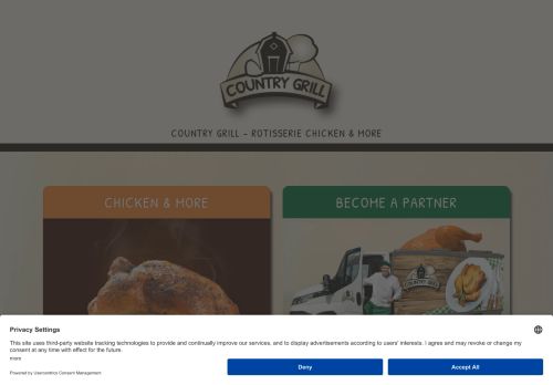 Webové stránky Country Grill ČR, s.r.o., Dvory