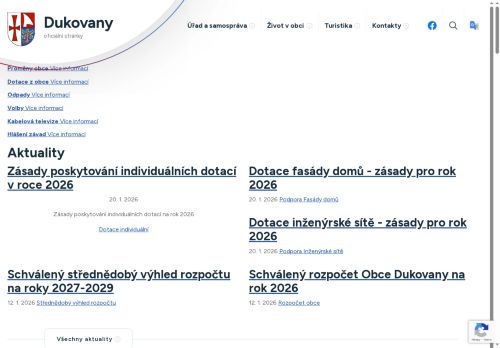 Zobrazit webové stránky Obecní úřad Dukovany