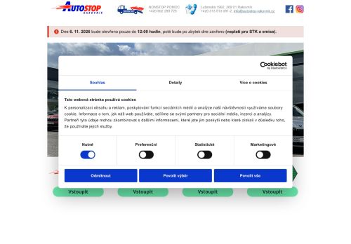 Autostop, spol. s r. o. nabízí práci na pozici Servisní poradce (m/ž) v obci Rakovník