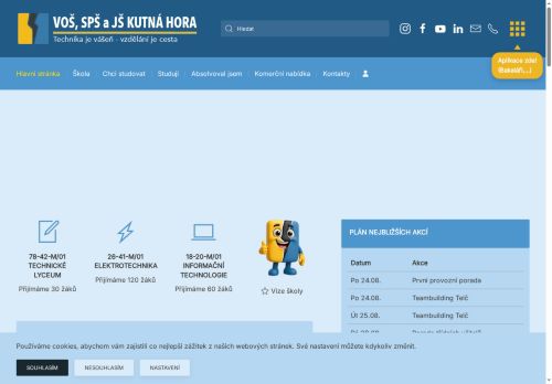 Vyšší odborná škola, Střední průmyslová škola a Jazyková škola s právem státní jazykové zkoušky, Kutná Hora, Masarykova 197 nabízí práci na pozici Učitel/ka odborných předmětů v obci Kutná Hora