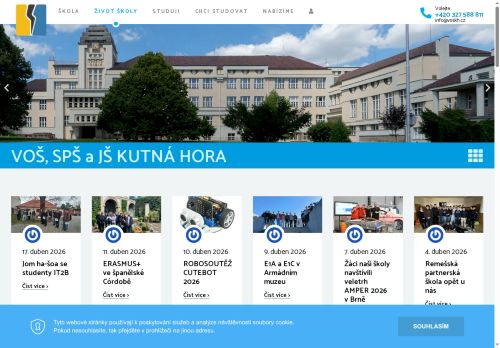 Vyšší odborná škola, Střední průmyslová škola a Jazyková škola s právem státní jazykové zkoušky, Kutná Hora, Masarykova 197 nabízí práci na pozici Učitel/ka odborných předmětů v obci Kutná Hora