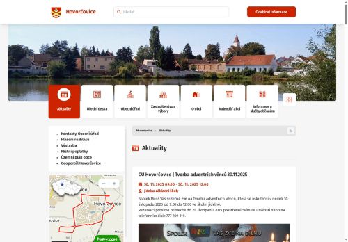 Zobrazit webové stránky Obecní úřad Hovorčovice