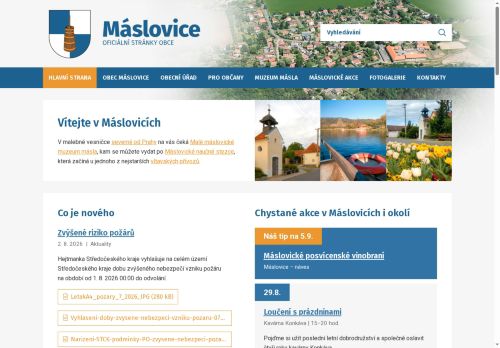Zobrazit webové stránky Obecní úřad Máslovice