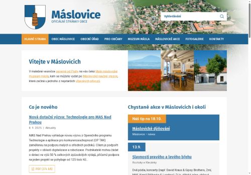 Zobrazit webové stránky Obecní úřad Máslovice
