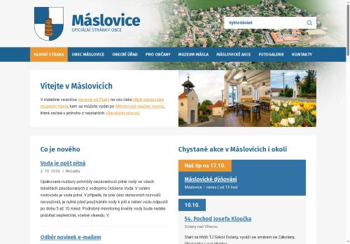 Zobrazit webové stránky Obecní úřad Máslovice