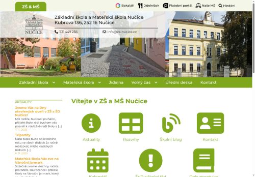 Základní škola a Mateřská škola Nučice nabízí práci na pozici učitel/ka MŠ (m/ž) v obci Nučice