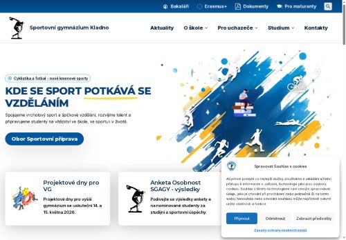 Sportovní gymnázium a Gymnázium,Kladno,Plzeňská 3103 nabízí práci na pozici Uklízeč/ka v obci Kladno