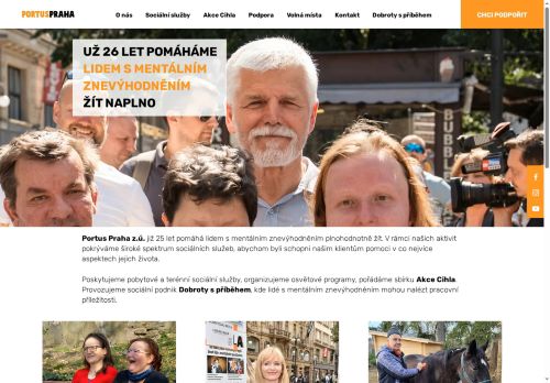 Webové stránky PORTUS Praha s.r.o., Davle