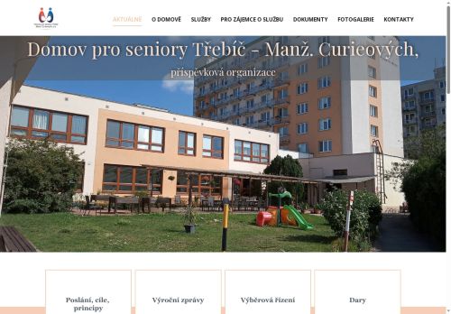 Zobrazit webové stránky Domov pro seniory Třebíč - Manž. Curieových
